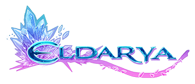 Cristal bleu et violet, logo d'Eldarya